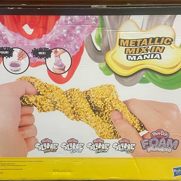 Play-Doh Slime and Foam Metallic Mix-In Mania Set Brand New - Picture 3 of 7
